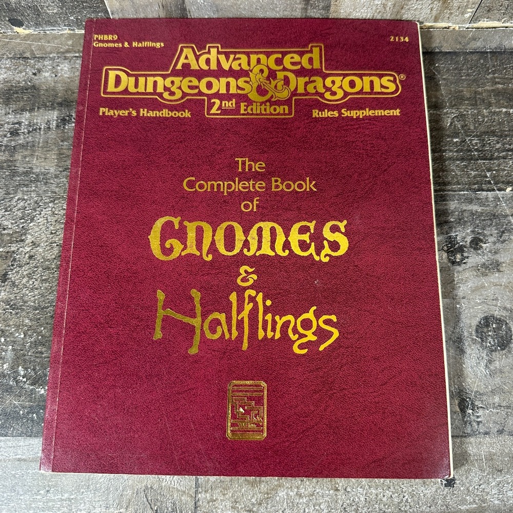 The Complete Book of Gnomes & Halflings Advanced Dungeons & Dragons, 2nd Edition